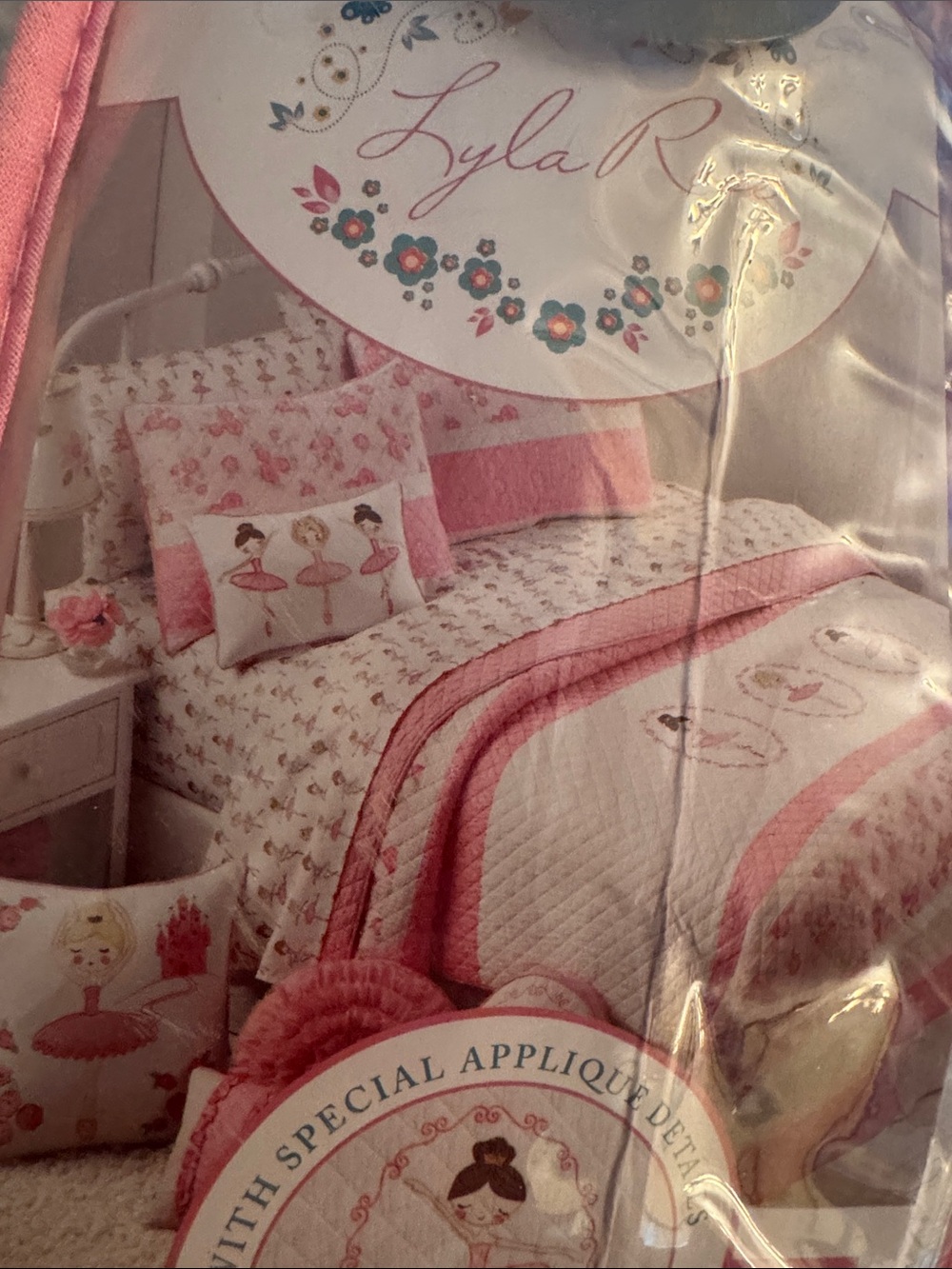 Pink Ballerina Kids Twin Quilt
